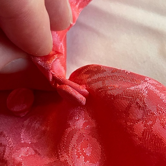Victoria's Secret Coral Satin Floral Dress - Picture 12 of 12